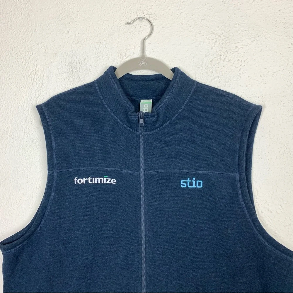 Stio navy wilcox fleece vest size xl outdoors hiking